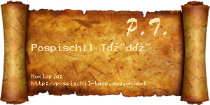 Pospischil Tádé névjegykártya